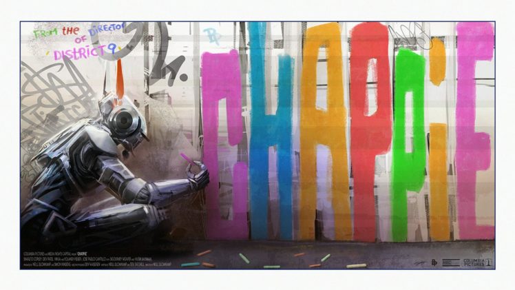 chappie, Sci fi, Futuristic, Action, Thriller, Robot, Cyborg, Action, 1chappie HD Wallpaper Desktop Background