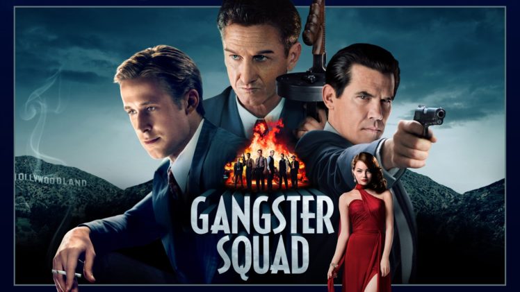 gangster, Squad, Ryan, Gosling, Emma, Stone, Josh, Brolin, Sean, Penn HD Wallpaper Desktop Background