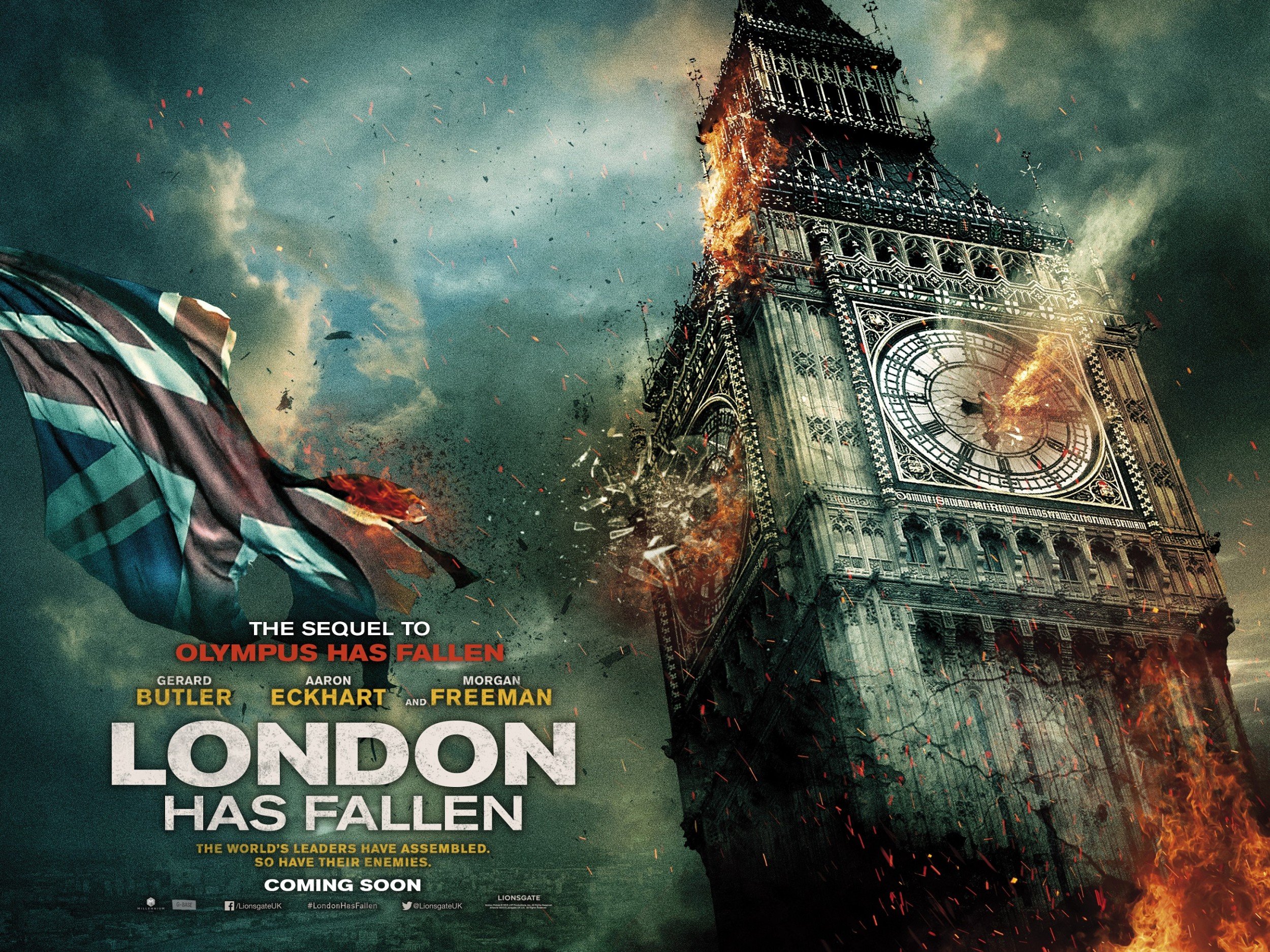 london, Has, Fallen, Actionm, Crime, Thriller, Police, 1lhf, Poster Wallpaper