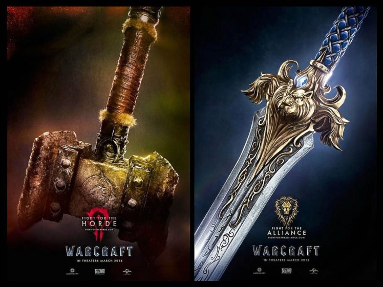 warcraft, Beginning, Fantasy, Action, Fighting, Warrior, Adventure, World, 1wcraft, Poster, Sword, Weapon HD Wallpaper Desktop Background