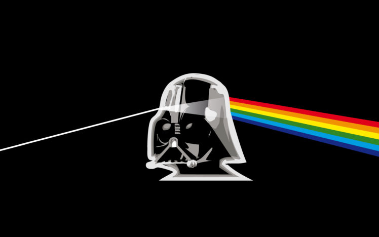 pink, Floyd, Darth, Vader, Prism, Rainbows HD Wallpaper Desktop Background