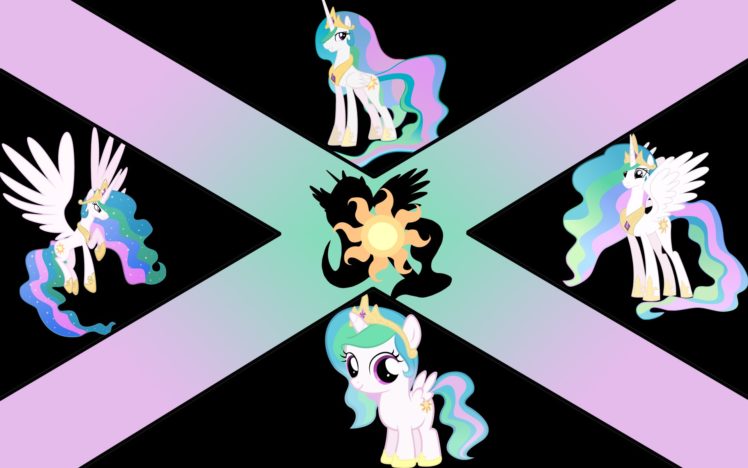 my, Little, Pony, Princess, Celestia, Number, My, Little, Pony , Friendship, Is, Magic HD Wallpaper Desktop Background