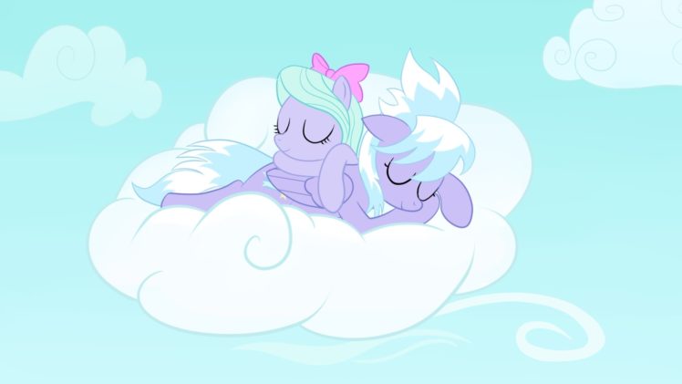 sleeping, Ponies, My, Little, Pony , Friendship, Is, Magic, Cloudchaser, Flitter HD Wallpaper Desktop Background