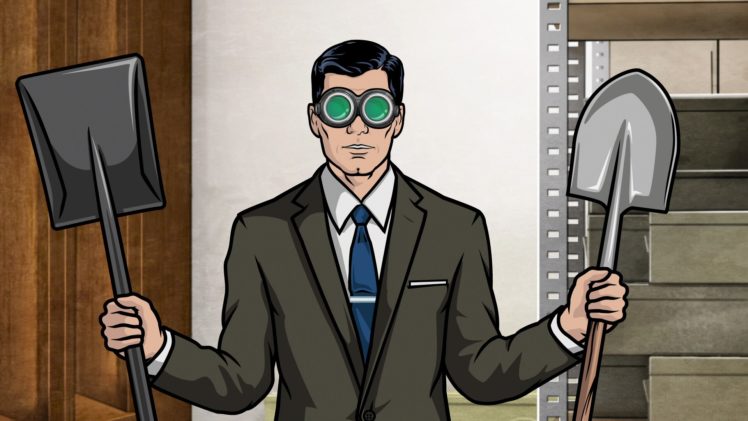 glasses, Archers, Archer,  tv , Shovel, Secret, Agent HD Wallpaper Desktop Background