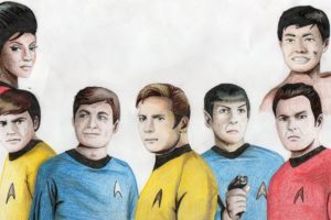 star, Trek, Sci fi, Action, Adventure, Television, Art, Drawing