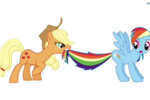 my, Little, Pony, Rainbow, Dash, Applejack