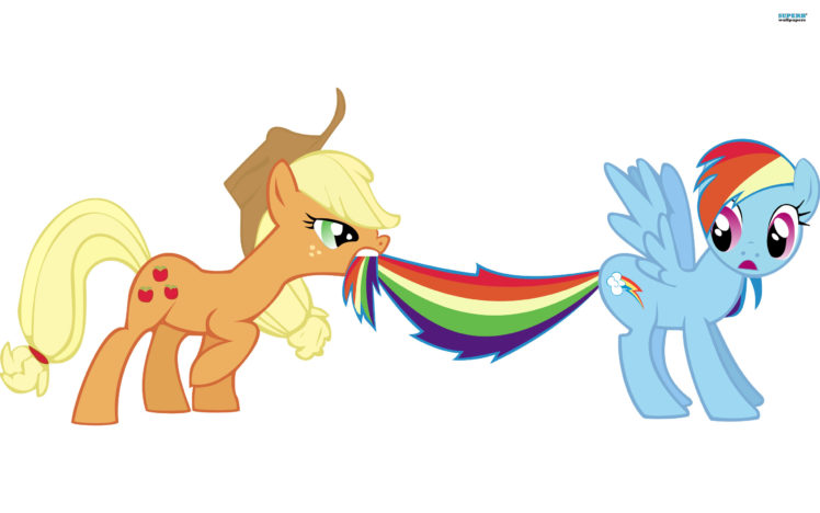 my, Little, Pony, Rainbow, Dash, Applejack HD Wallpaper Desktop Background
