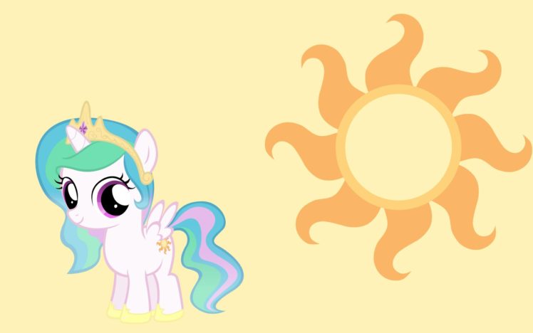 my, Little, Pony, Princess, Celestia HD Wallpaper Desktop Background