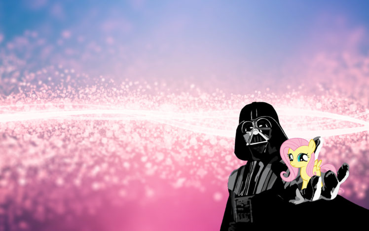 darth, Vader, My, Little, Pony, Fluttershy HD Wallpaper Desktop Background