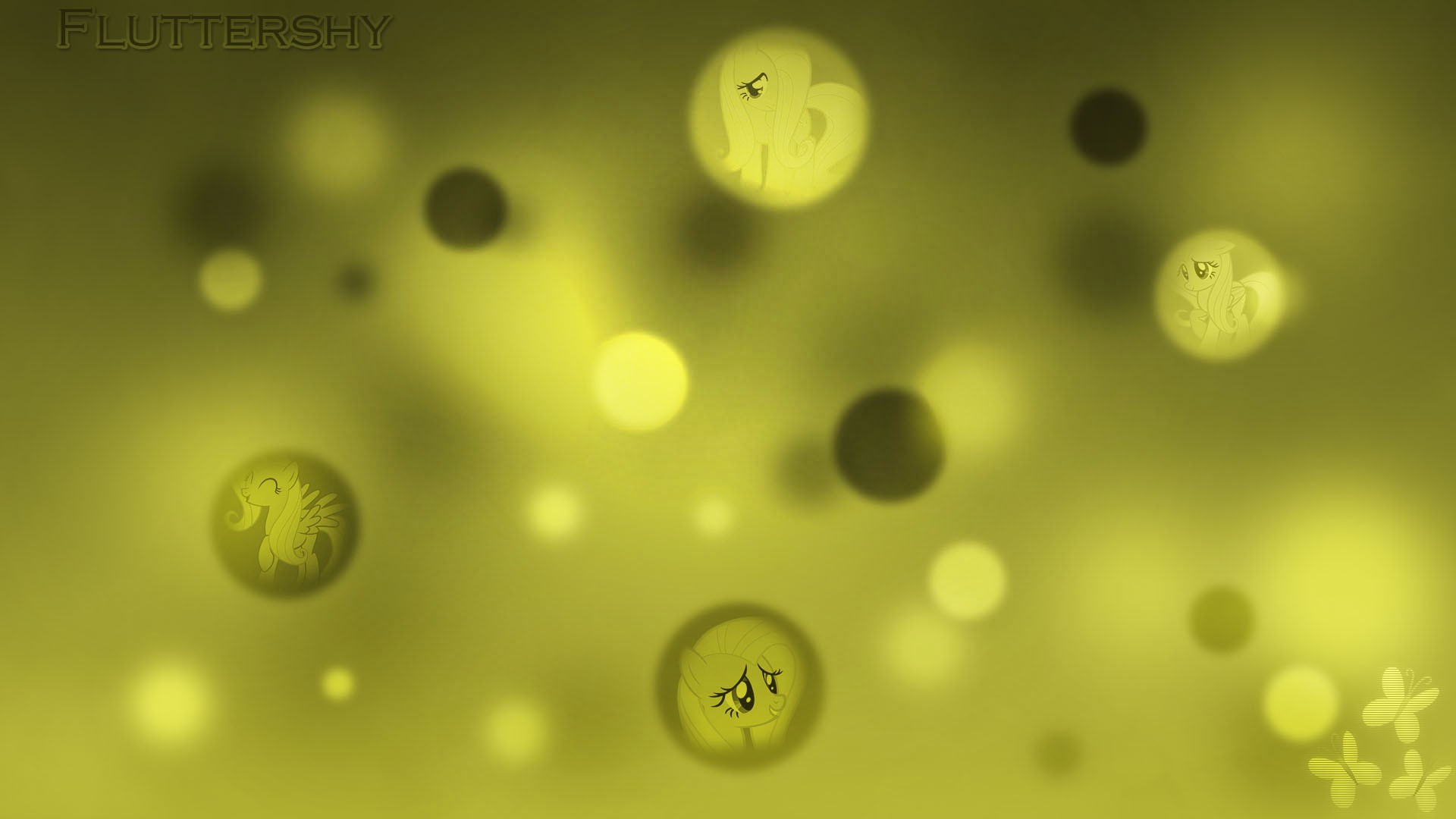 bokeh, My, Little, Pony, Fluttershy Wallpaper