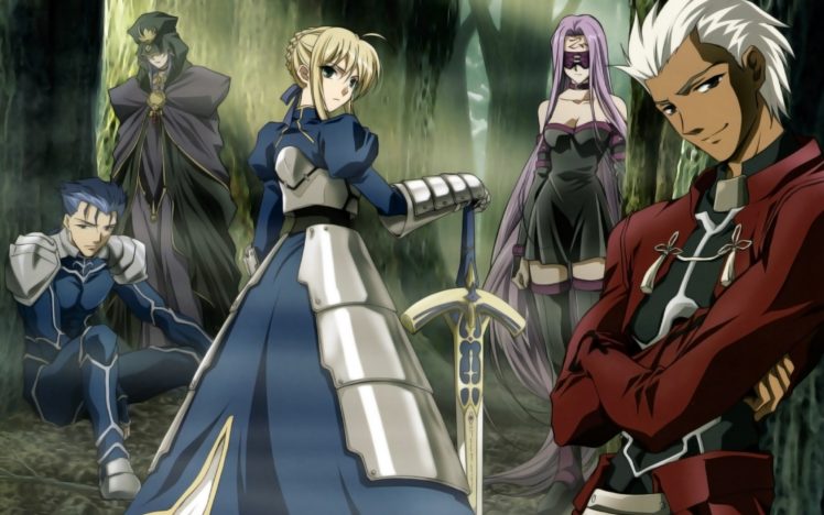 fate stay, Night, Saber, Rider,  fate stay, Night , Archer,  fate stay, Night , Lancer,  fate stay, Night , Caster,  fate stay, Night , Fate, Series HD Wallpaper Desktop Background