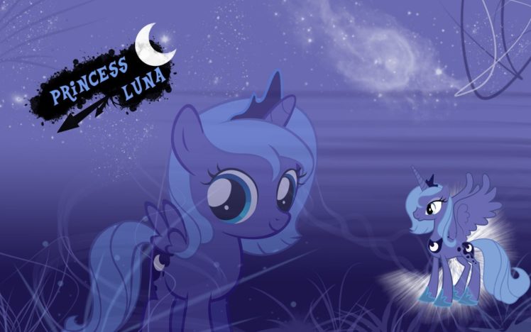 my, Little, Pony, Princess, Luna HD Wallpaper Desktop Background