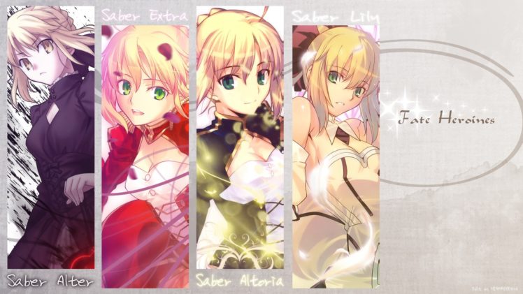 fate stay, Night, Fate, Unlimited, Codes, Saber, Saber, Lily, Fate extra, Saber, Alter, Saber, Extra, Fate, Series HD Wallpaper Desktop Background