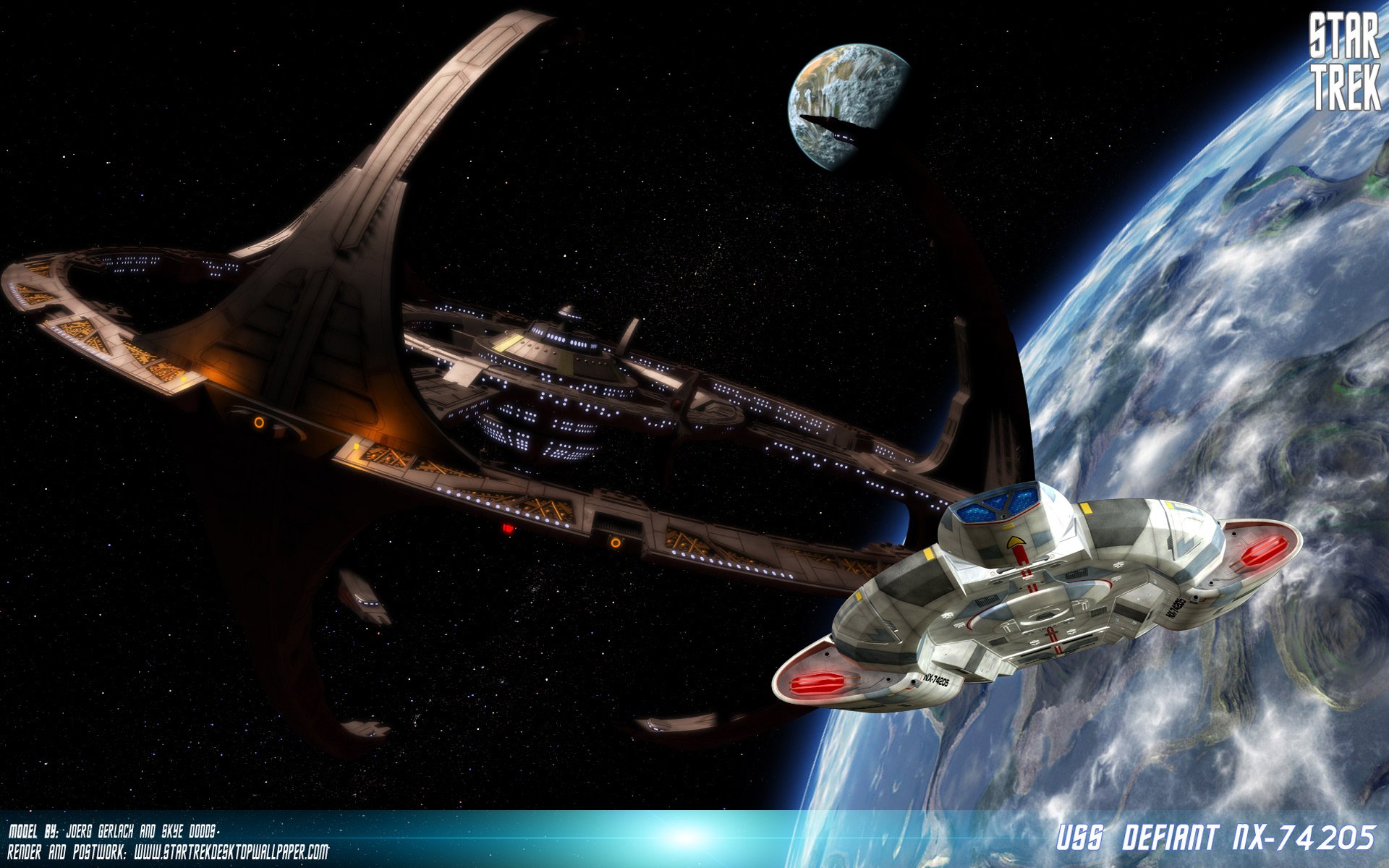 deep, Space, Nine, Star, Trek, Futuristic, Television, Sci fi, Spaceship,  30 Wallpaper