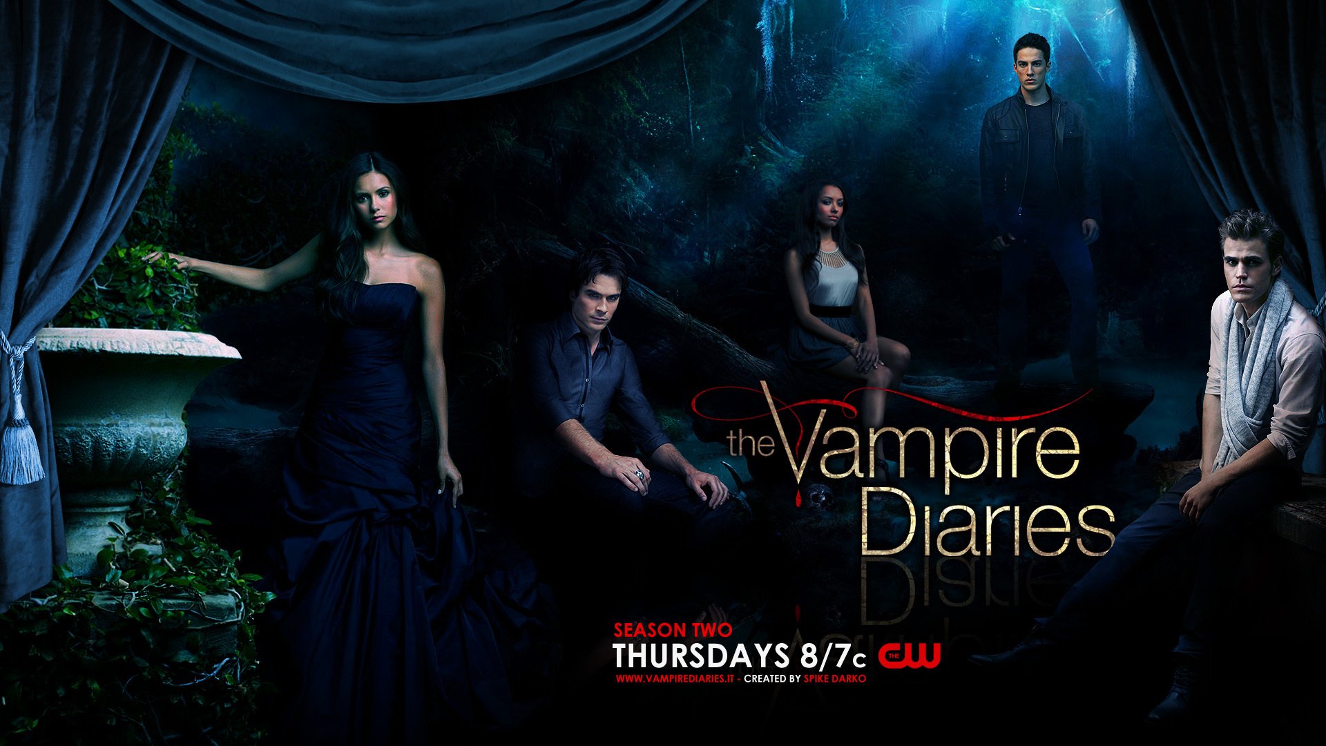 vampire, Diaries, Drama, Fantasy, Horror, Television, Series, Poster Wallpaper