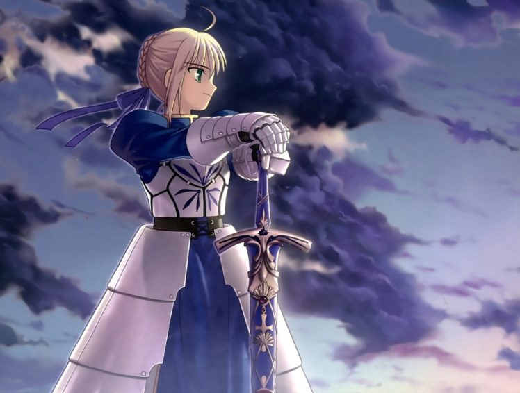 fate stay, Night, Type moon, Saber, Fate, Series HD Wallpaper Desktop Background