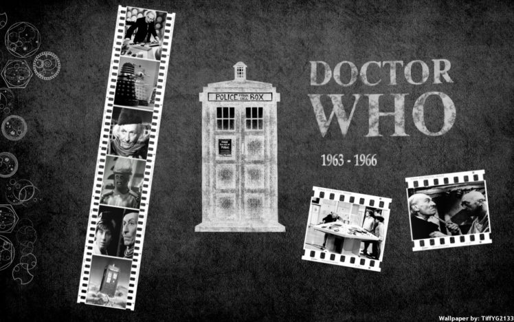tardis, Grayscale, Doctor, Who, William, Hartnell, First, Doctor HD Wallpaper Desktop Background