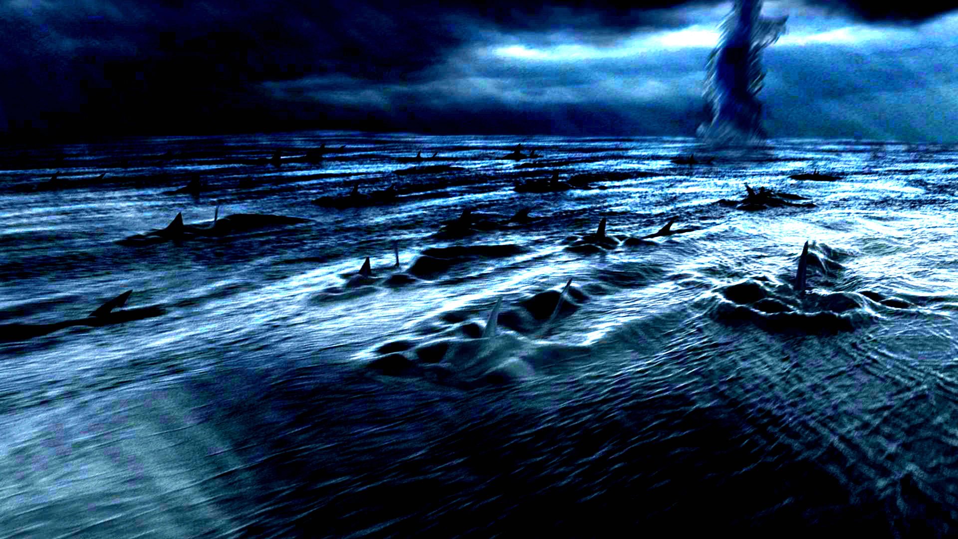sharknado, Horror, Sci fi, Television, Movie, Film, Shark, Ocean, Sea Wallpaper