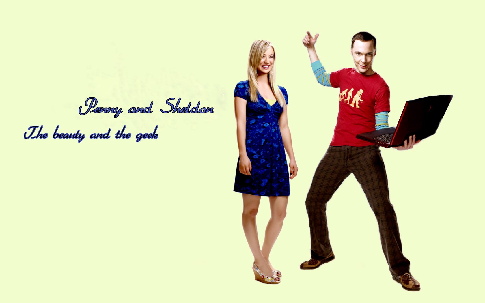 the, Big, Bang, Theory,  tv , Kaley, Cuoco, Jim, Parsons, Sheldon, Cooper Wallpaper