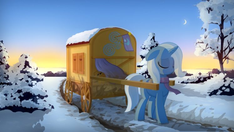 winter, Ponies, The, Great, And, Powerful, Trixie, My, Little, Pony , Friendship, Is, Magic HD Wallpaper Desktop Background