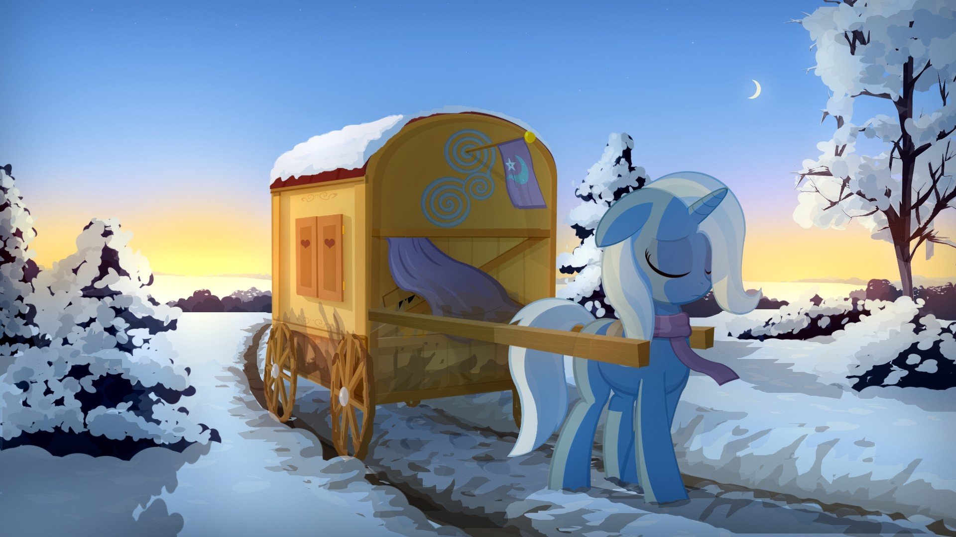 winter, Ponies, The, Great, And, Powerful, Trixie, My, Little, Pony