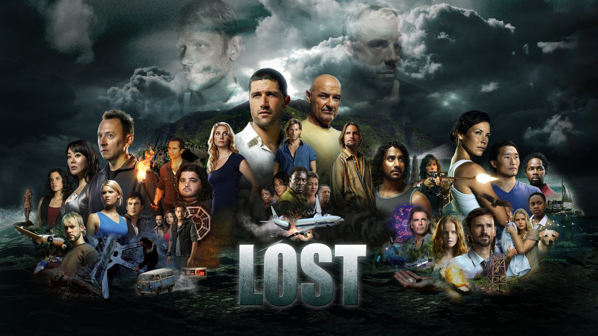 lost,  tv, Series , Television, Cast Wallpaper