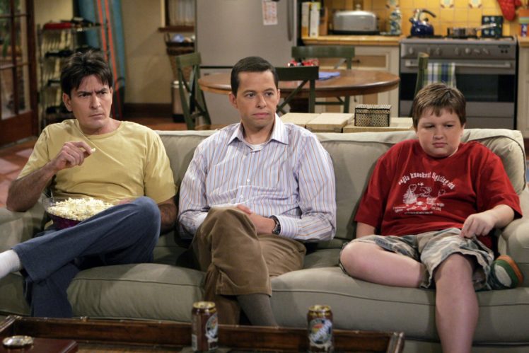 Two And A Half Men Comedy Sitcom Television Series Two Half Men 57 Wallpapers Hd 