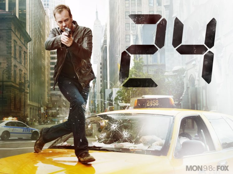 24, Twenty four, Action, Mystery, Thriller, Crime, Twenty, Four, Weapon, Series,  3 HD Wallpaper Desktop Background