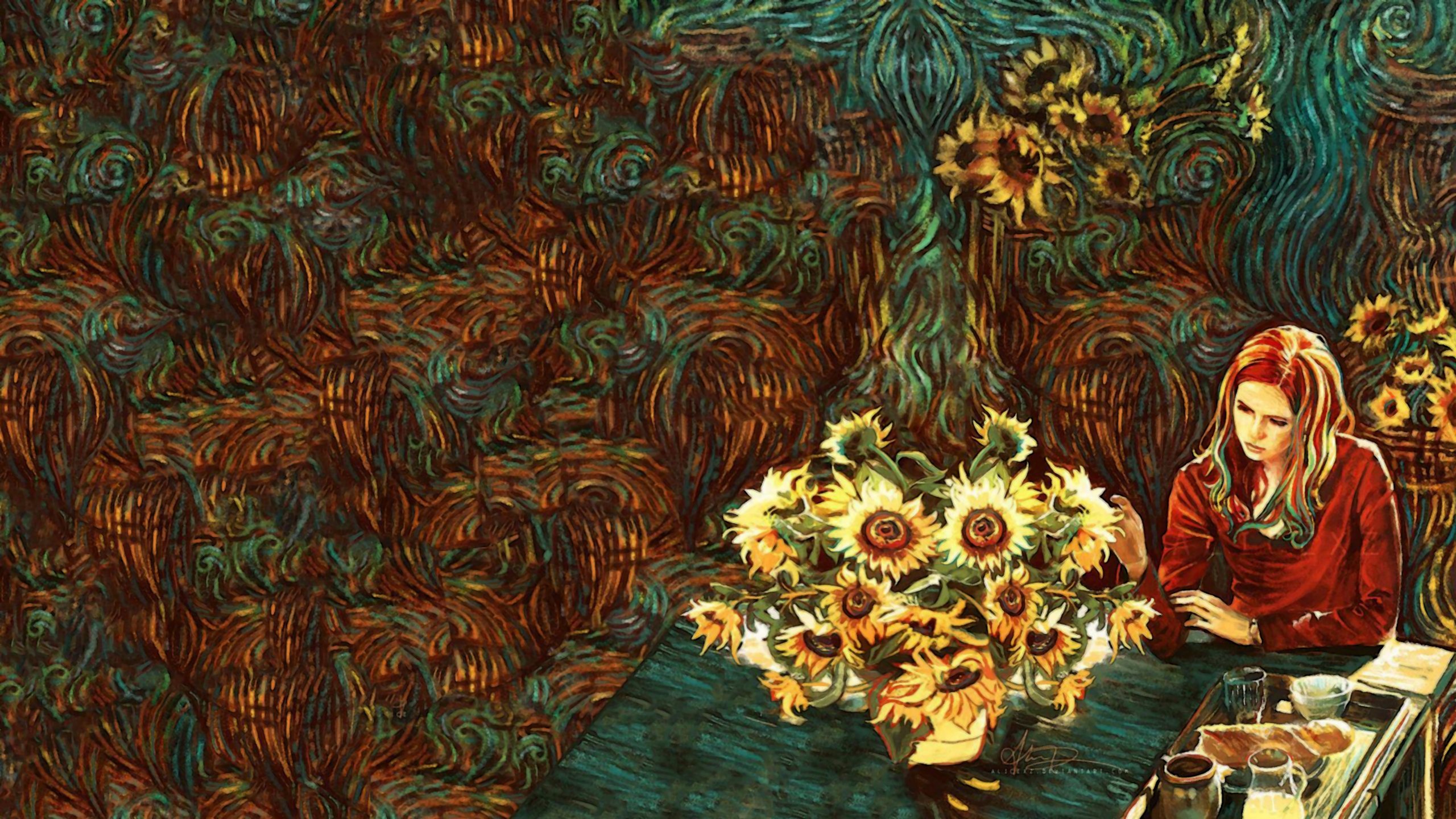 amy, Pond, Van, Gogh Wallpaper