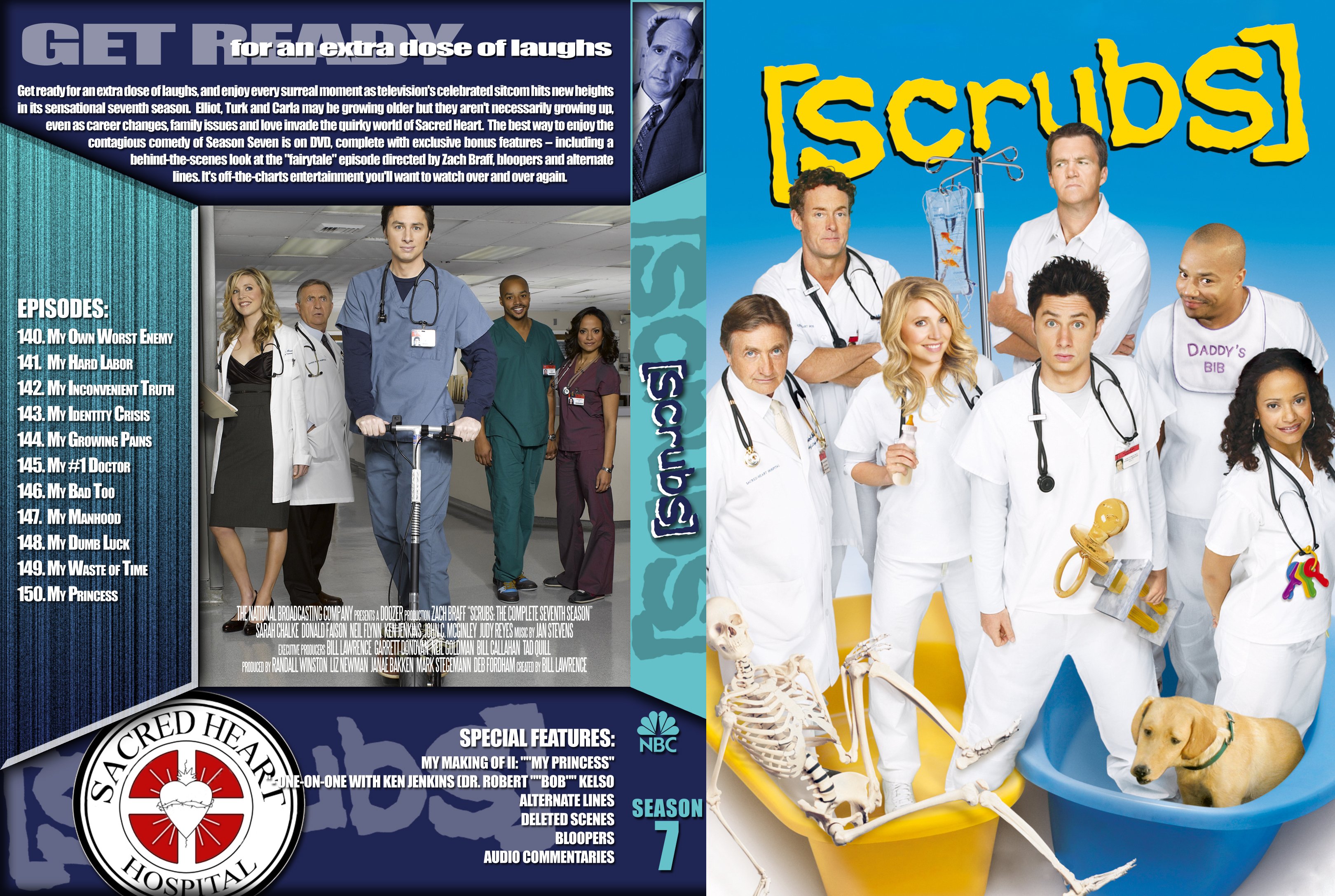 Scrubs 7. Scrubs DVD Cover.
