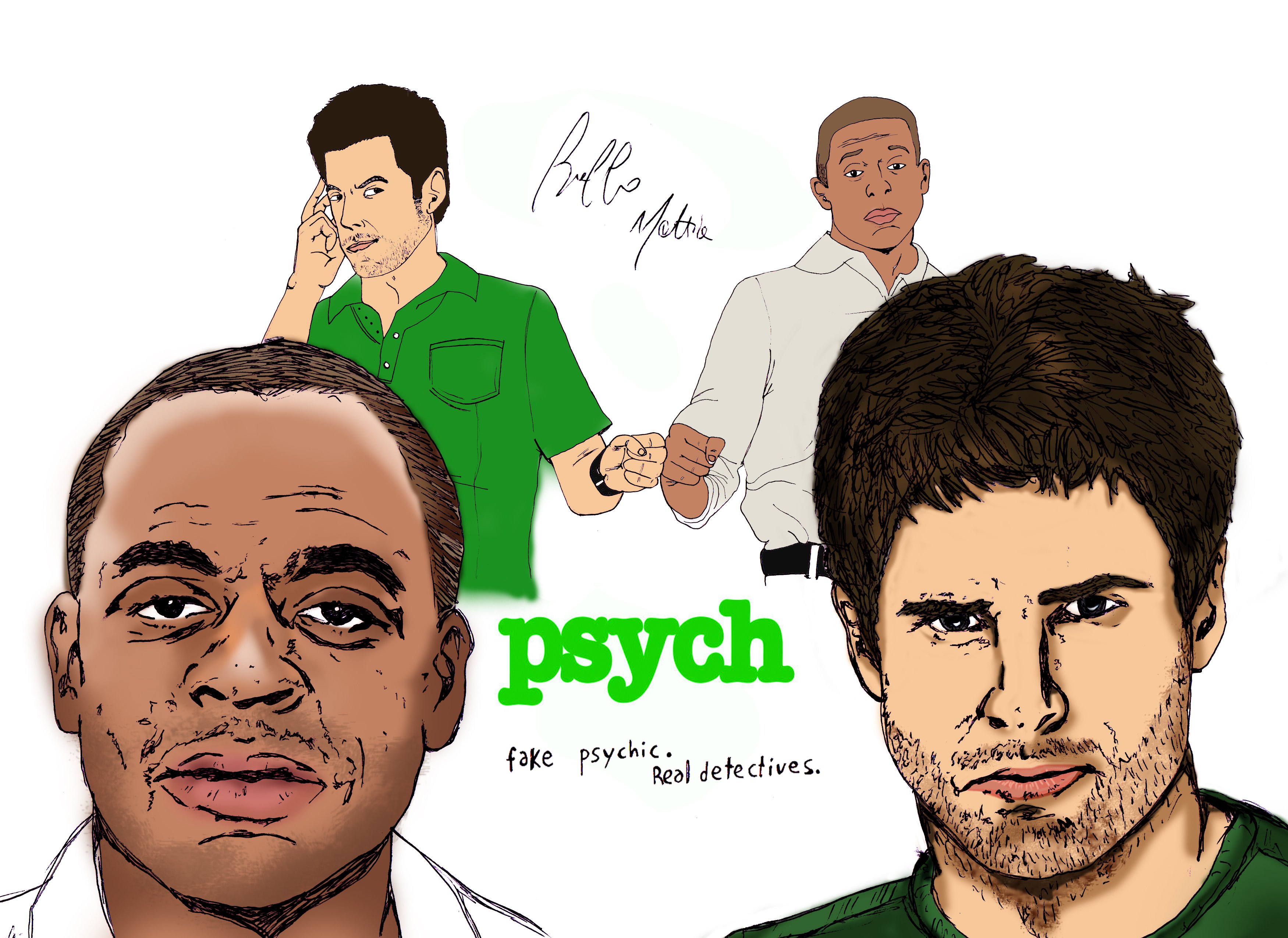 psych, Comedy, Crime, Mystery, Series Wallpaper
