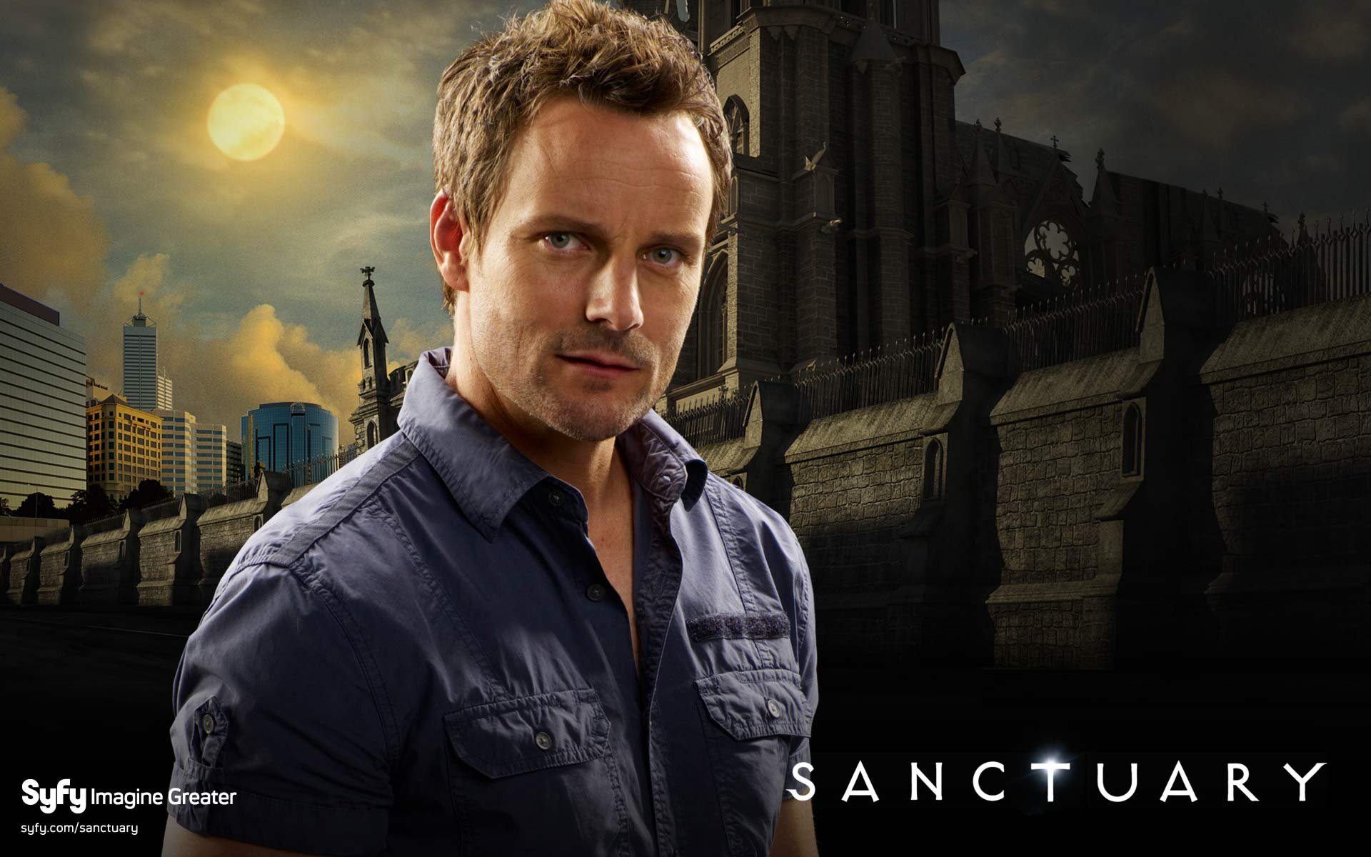 sanctuary, Crime, Mystery, Sci fi, Supernatural Wallpaper
