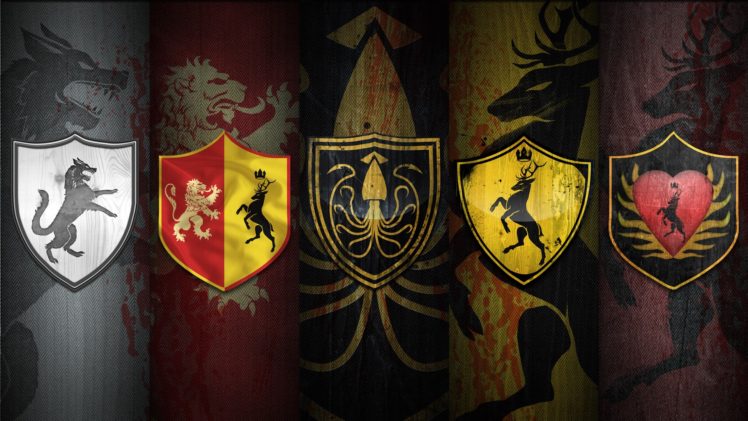 game, Of, Thrones, Emblems, Sigil, House, Greyjoy, House, Lannister, House, Stark, House, Baratheon, Amblem HD Wallpaper Desktop Background