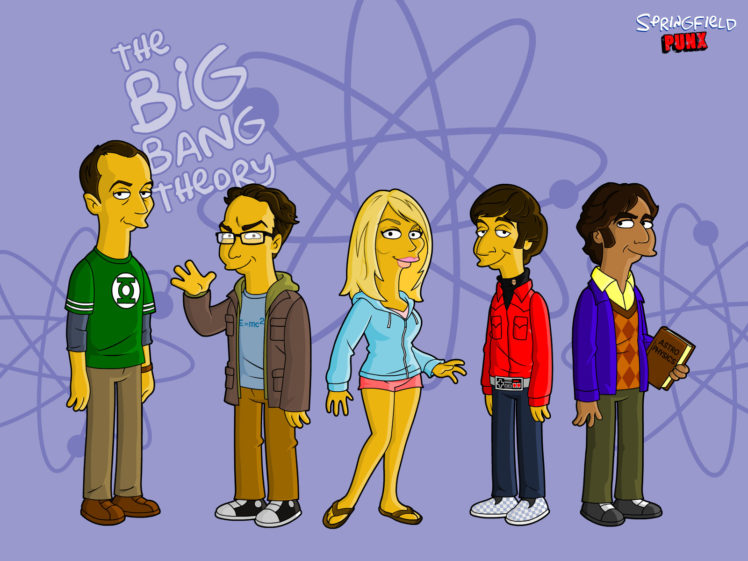 big, Bang, Theory, The, Simpsons HD Wallpaper Desktop Background