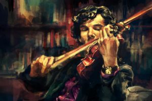 men, Violins, Sherlock, Holmes, Artwork, Benedict, Cumberbatch, Sherlocked, Alice, X, Zhang
