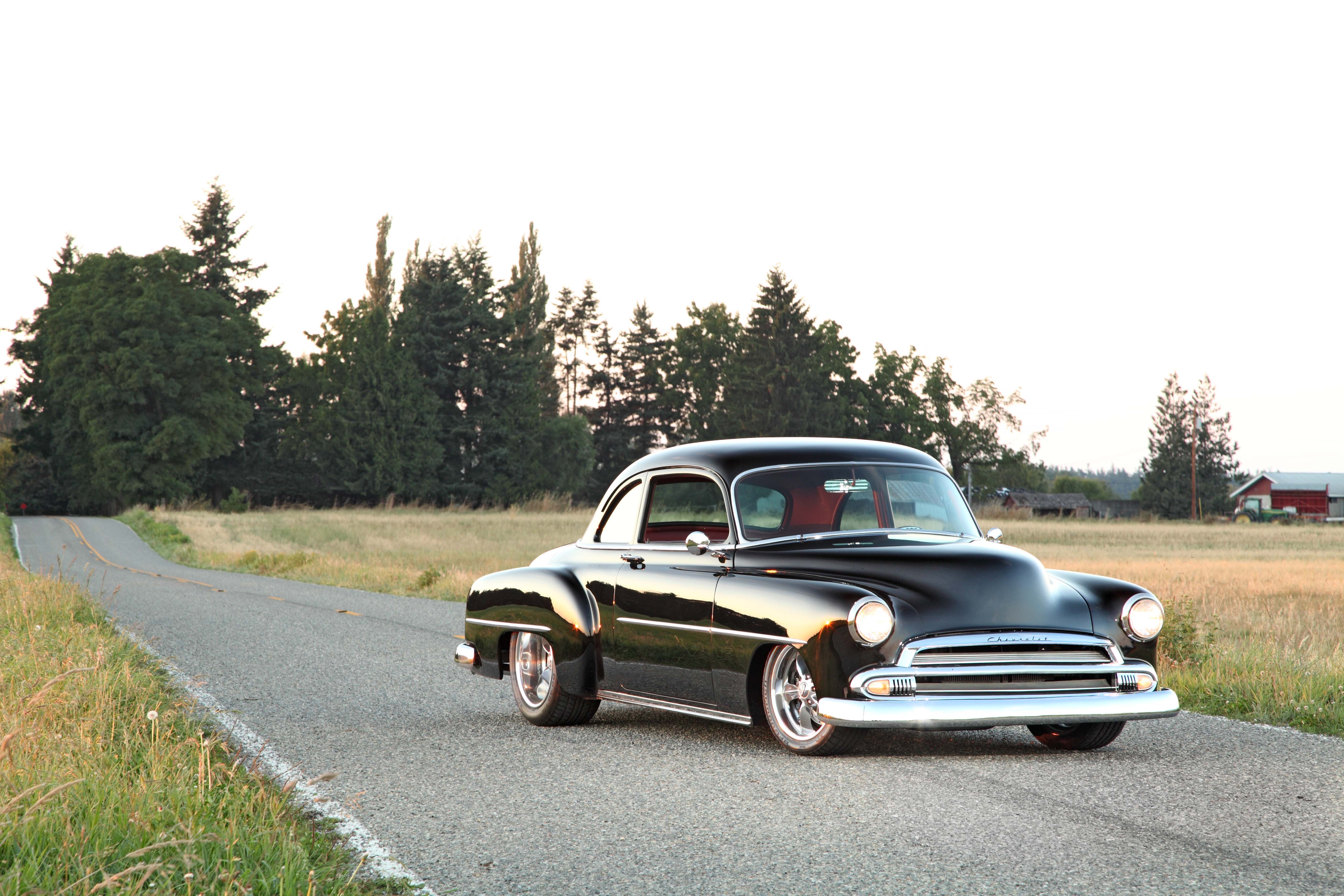 1952, Chevy, Club, Coupe, Cars, Black, Classic Wallpaper