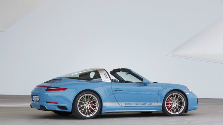 cars, Blue, Porsche, 911, Targa, 4s, Exclusive, Design, Edition,  991 , 2016 HD Wallpaper Desktop Background