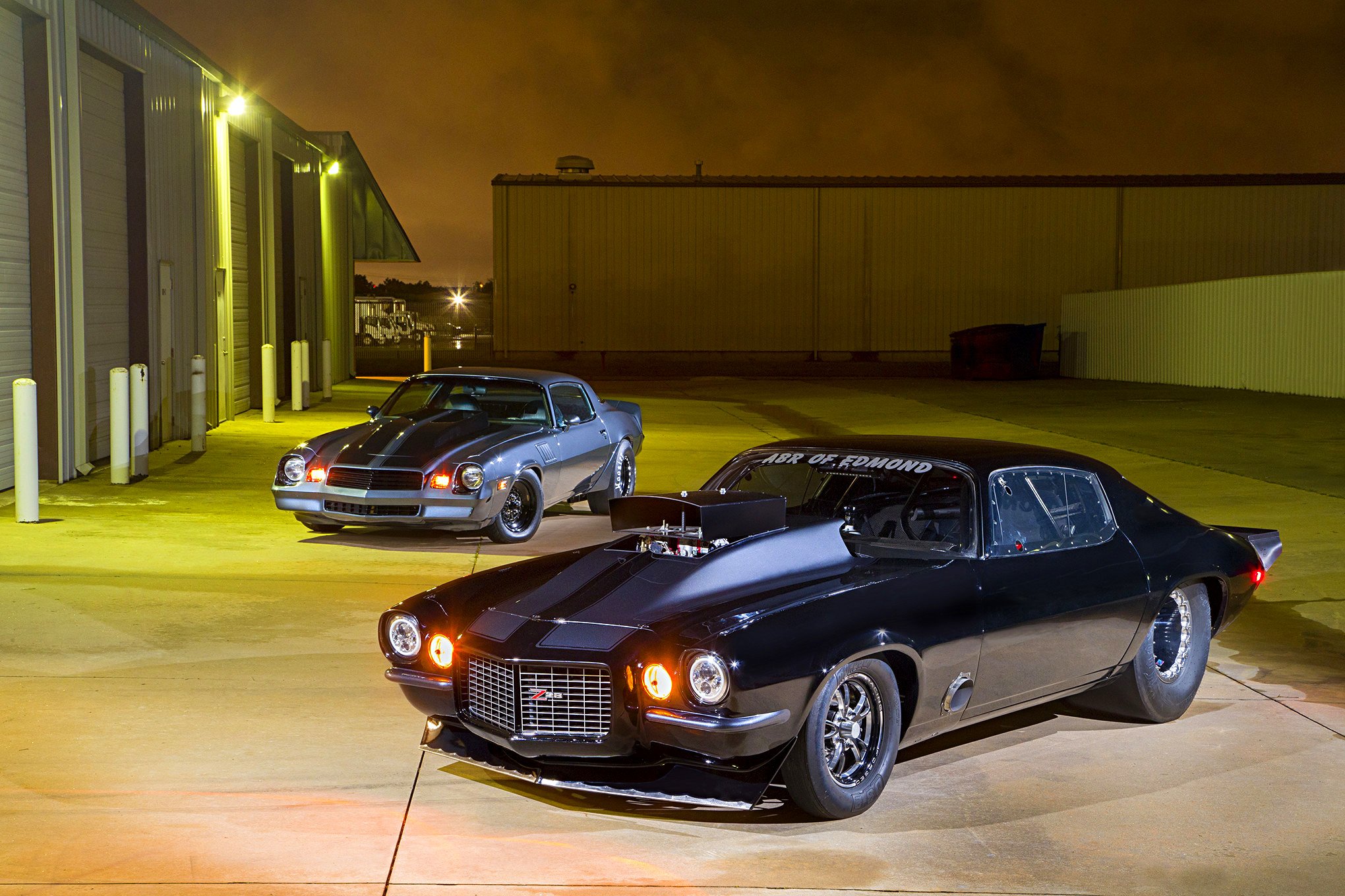 1972, Chevy, Camaro, Cars, Black, Modified Wallpaper