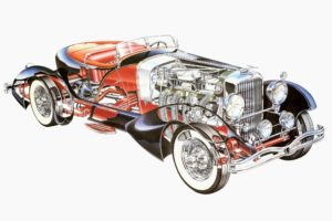 2509, French, True, Speedster, Swb, Figoni, Cars, Cutaway, 1931