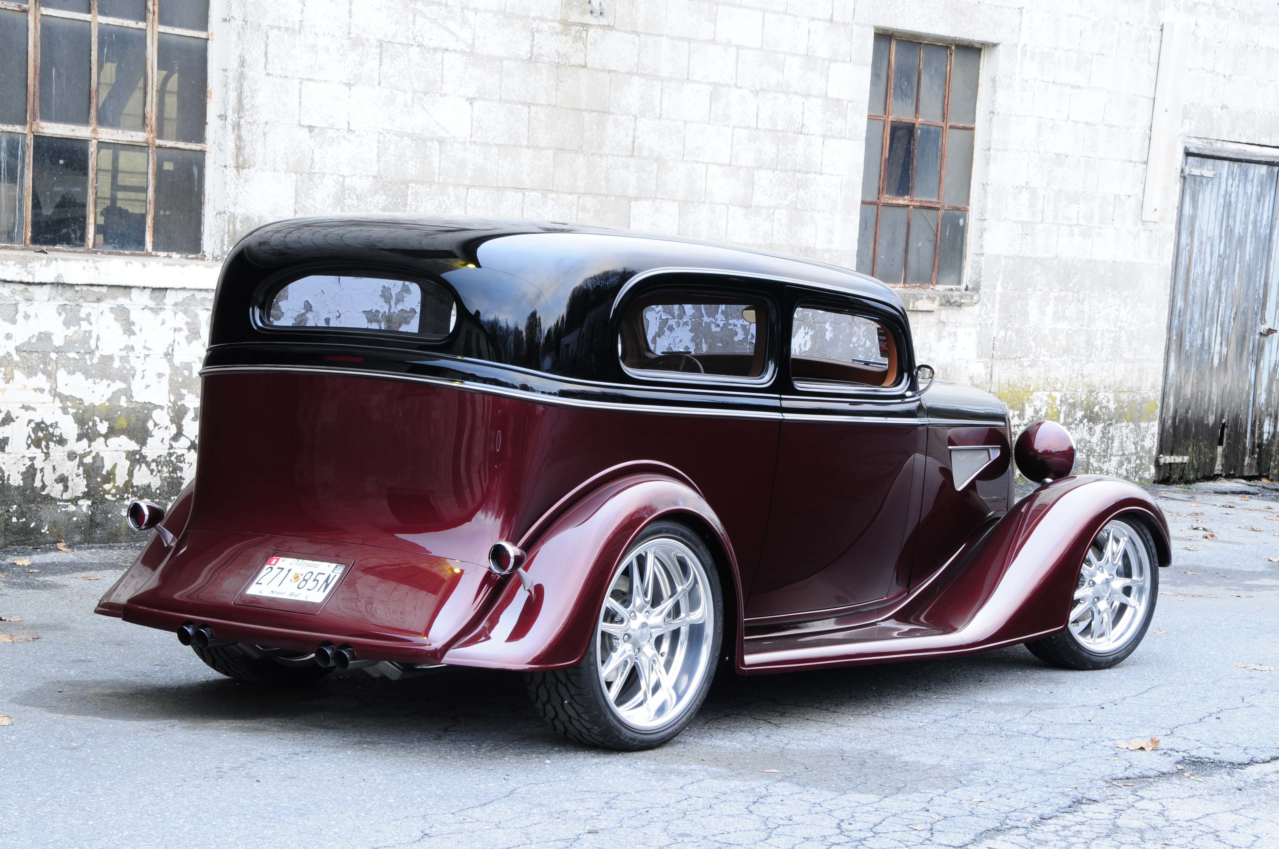 1934 chevy sedan maloney left profile Wallpaper