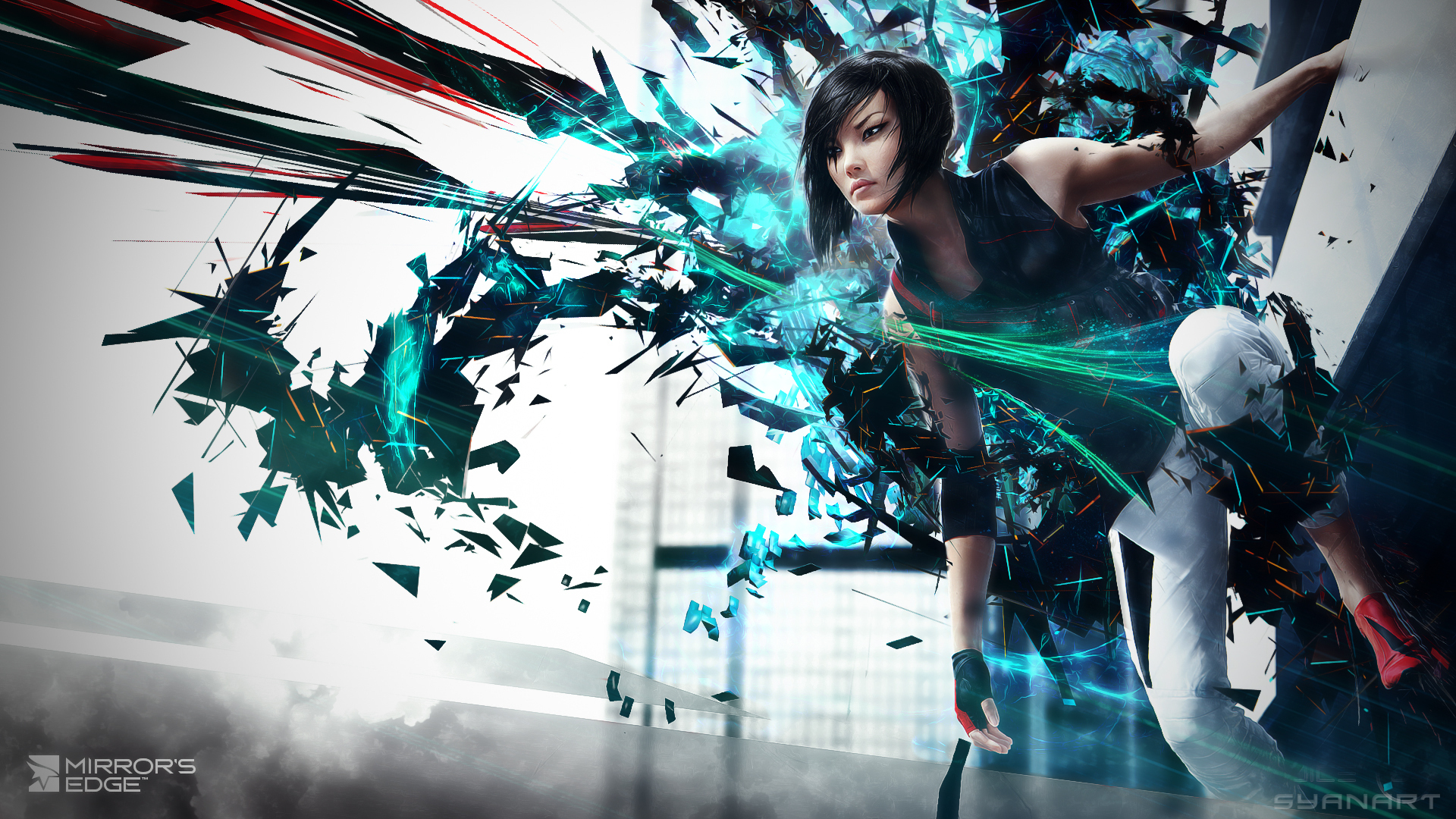 mirrors, Edge, Games, Girls, Sci fi, Girl Wallpaper