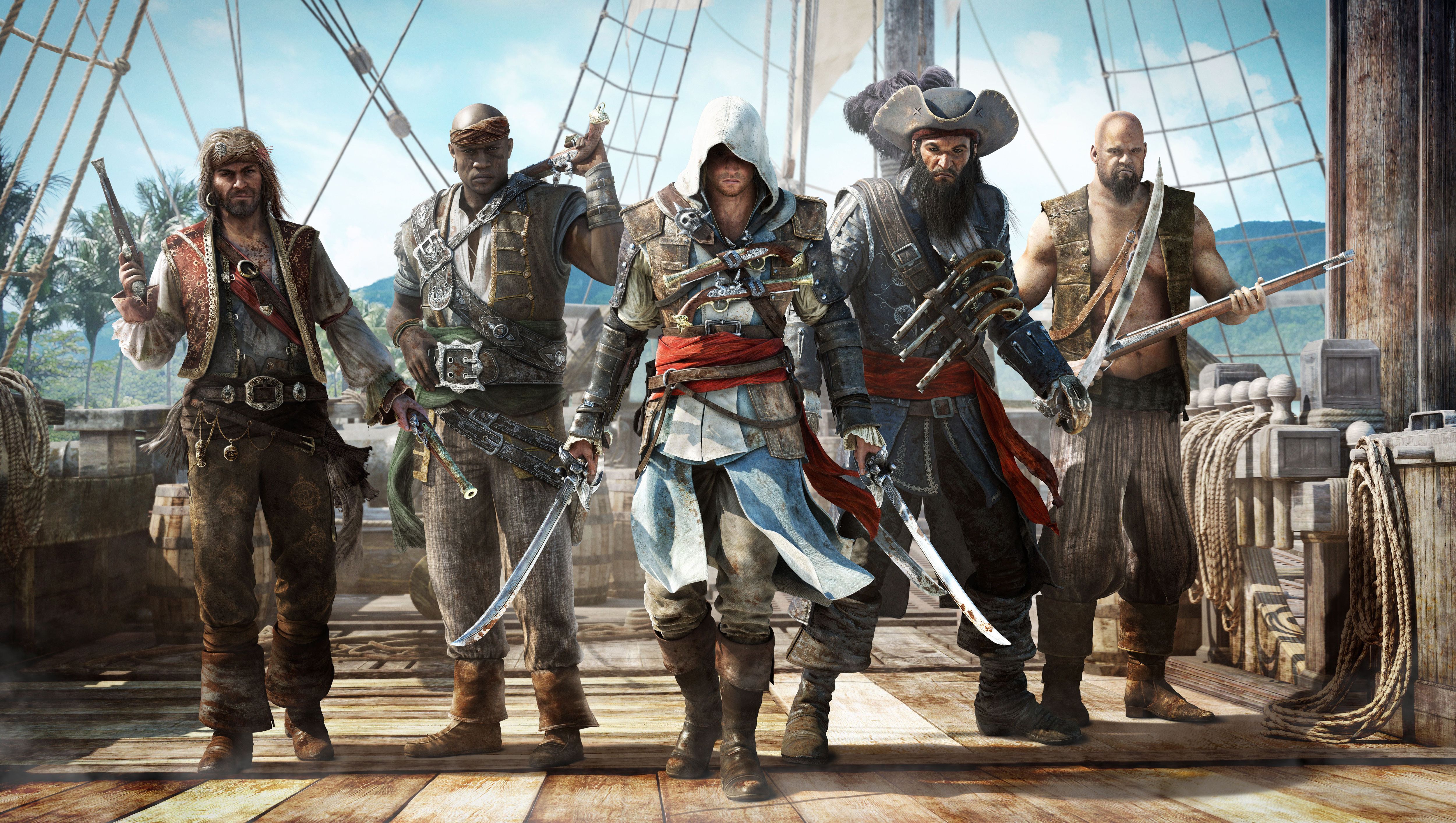 assassins, Creed, Warriors, Men, Pirates, Games, Warrior, Weapon, Sword, Weapons, Pirates, Pirate Wallpaper