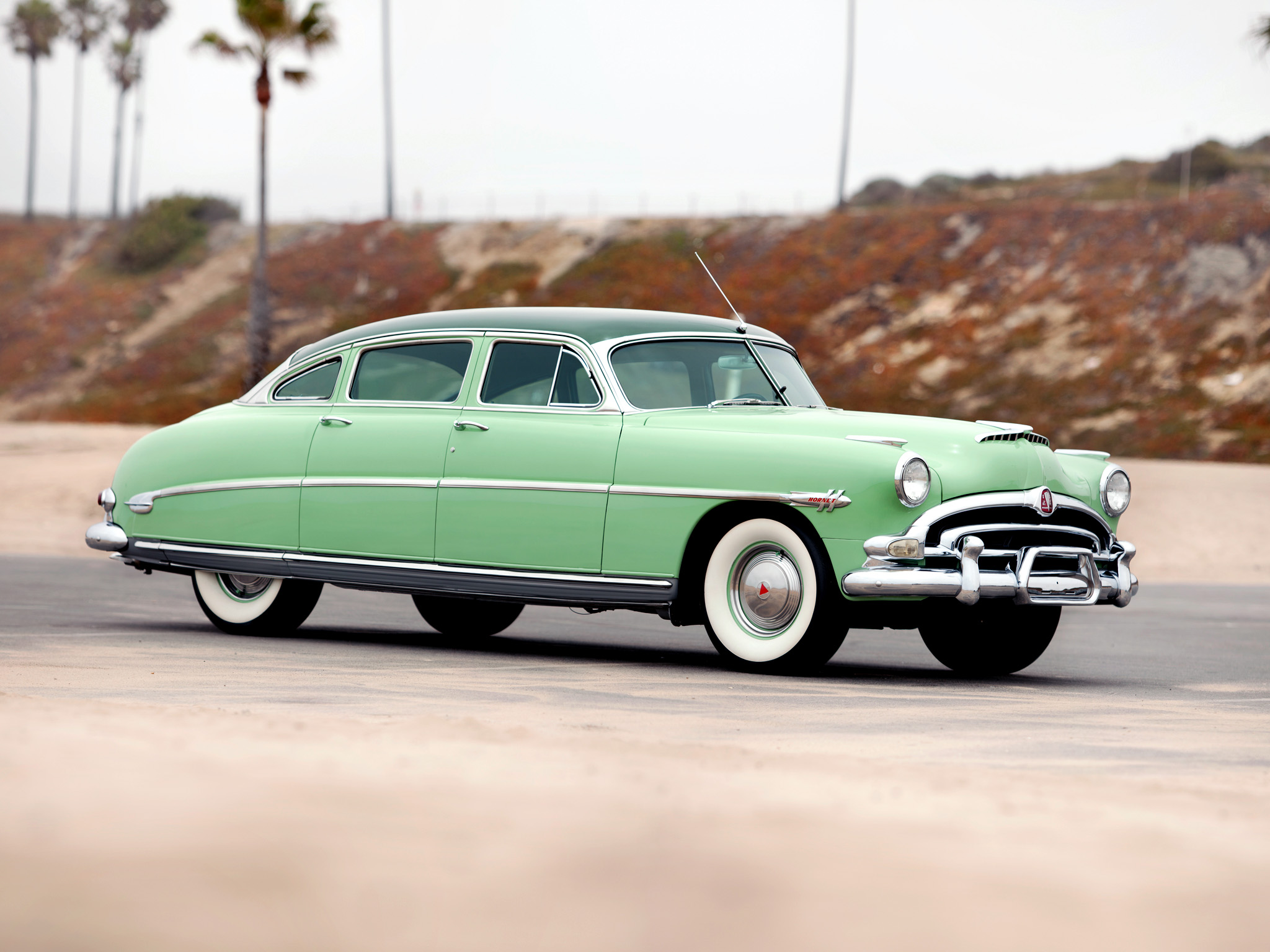 1953, Hudson, Hornet, Sedan, Retro Wallpaper