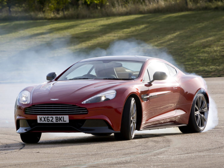 2012, Aston, Martin, Vanquish, Uk, Sportcar, Burnout, Smoke, Drift HD Wallpaper Desktop Background