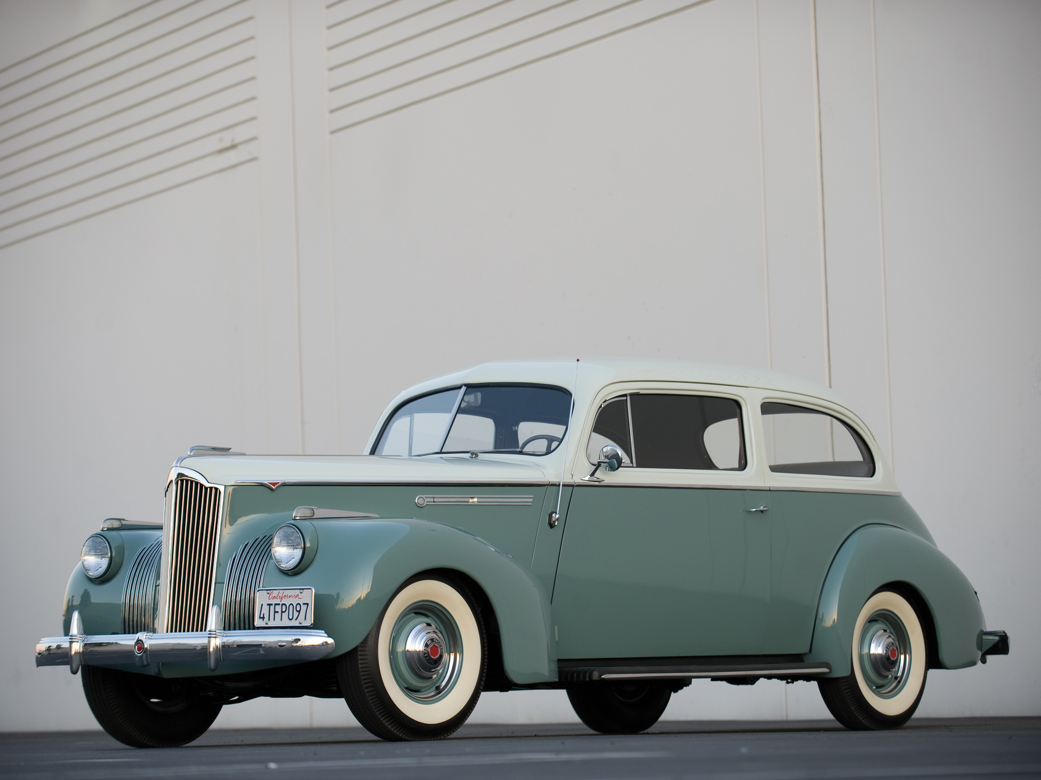 1941, Packard, 110, 2, Door, Touring, Sedan, Retro Wallpaper
