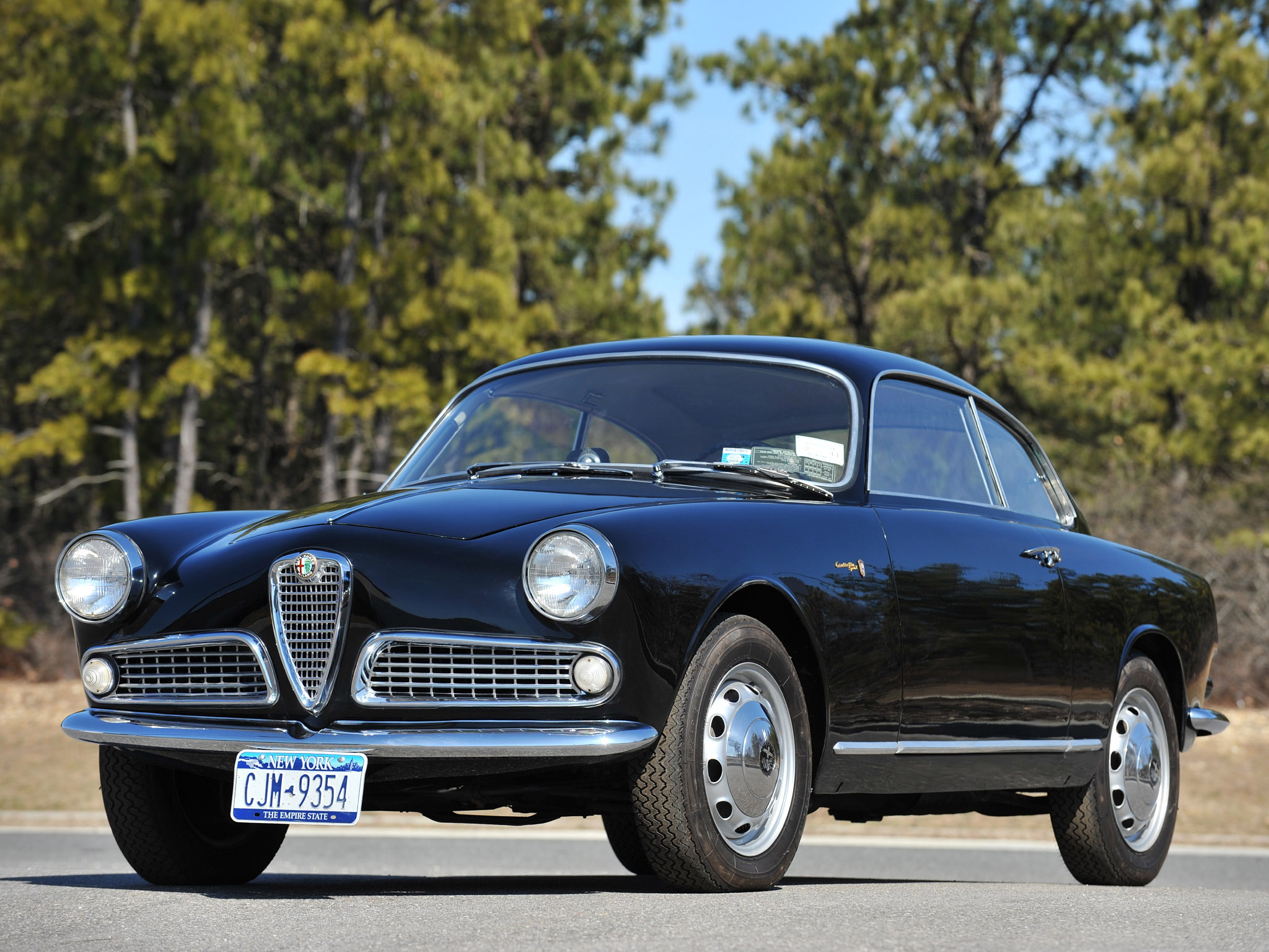 1954, Alfa, Romeo, Giulietta, Sprint, Bertone, Retro Wallpaper