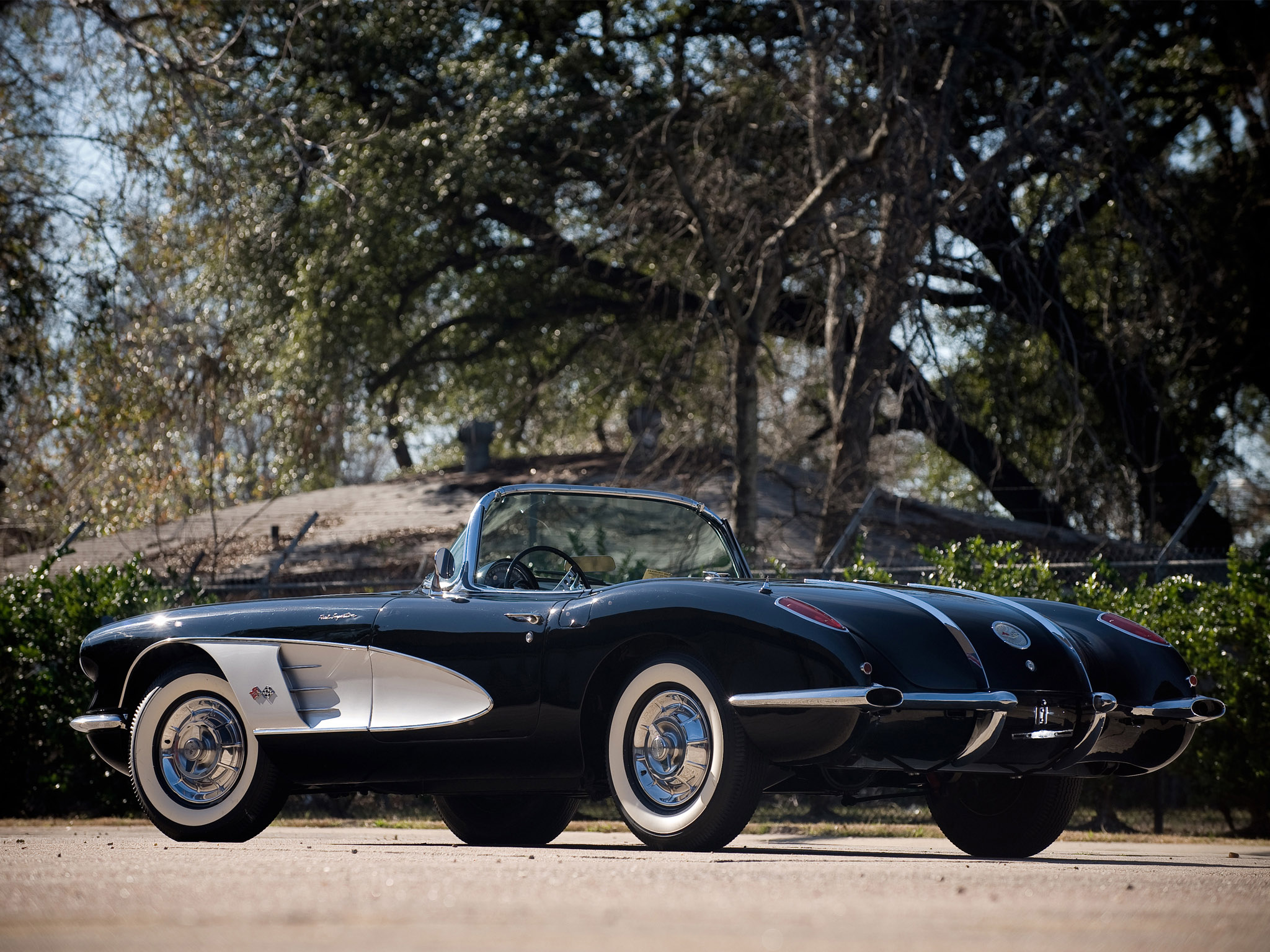 1958, Chevrolet, Corvette, C1, Retro, C 1, Supercar, Supercars, Muscle Wallpaper