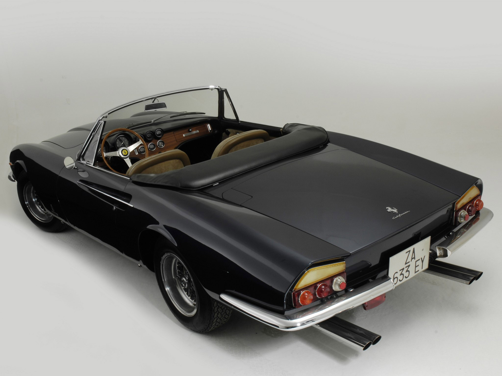 1966, Ferrari, 365, California, Spyder, Classic, Supercar, Supercars, Interior Wallpaper