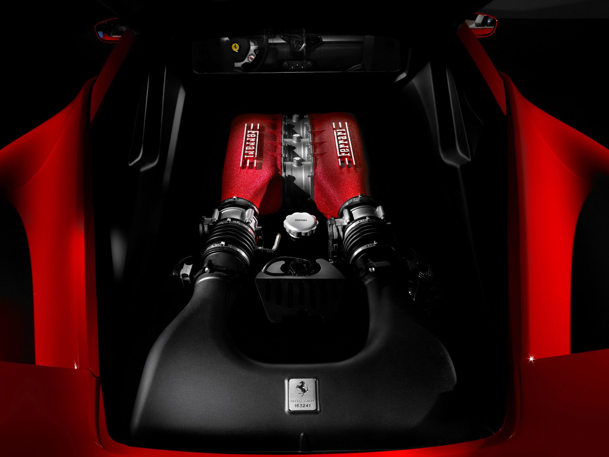 2009, Ferrari, 458, Italia, Supercar, Supercars, Engine, Engines Wallpaper