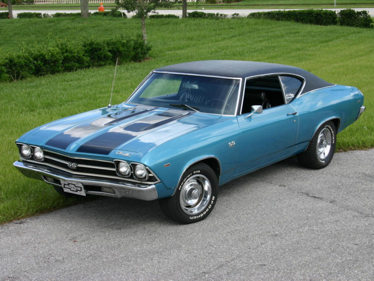 1969, Chevrolet, Chevelle, S s, 2 door, Hardtop, Classic, Muscle HD Wallpaper Desktop Background